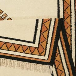 Wecon Home Tapis en laine Afoud - Laine vierge - Blanc / Terre cuite - 80 x 150 cm 8 Wecon Home Tapis en laine Afoud - Laine vierge - Blanc / Terre cuite - 80 x 150 cm -Tapis Soldes Boutique 1000239577 210126 12072500037 DETAILS P000000001000239577