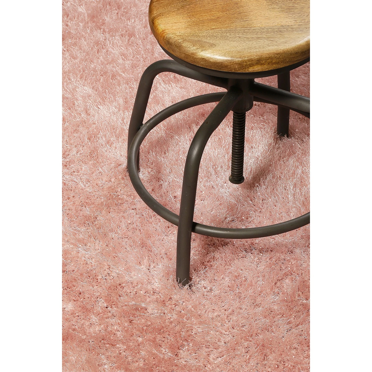 Wecon Home Tapis Shiny Touch II - Polyester - Rose - 120 x 170 cm 7 Wecon Home Tapis Shiny Touch II - Polyester - Rose - 120 x 170 cm – Image 5