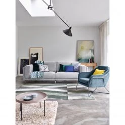 Esprit Home Tapis Palm Springs - Fibres synthétiques - Vert foncé - 80 x 150 cm -Tapis Soldes Boutique 1000239754 210126 12090001177 MOOD DETAILS P000000001000239754 mood