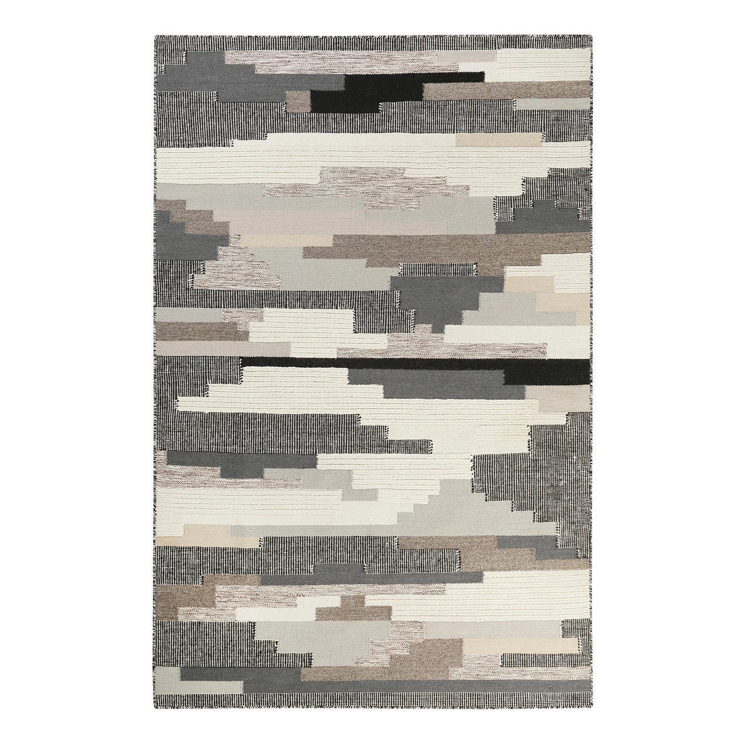 Esprit Home Tapis en laine Natham Kelim - Laine vierge - Gris - 130 x 190 cm 3 Esprit Home Tapis en laine Natham Kelim - Laine vierge - Gris - 130 x 190 cm