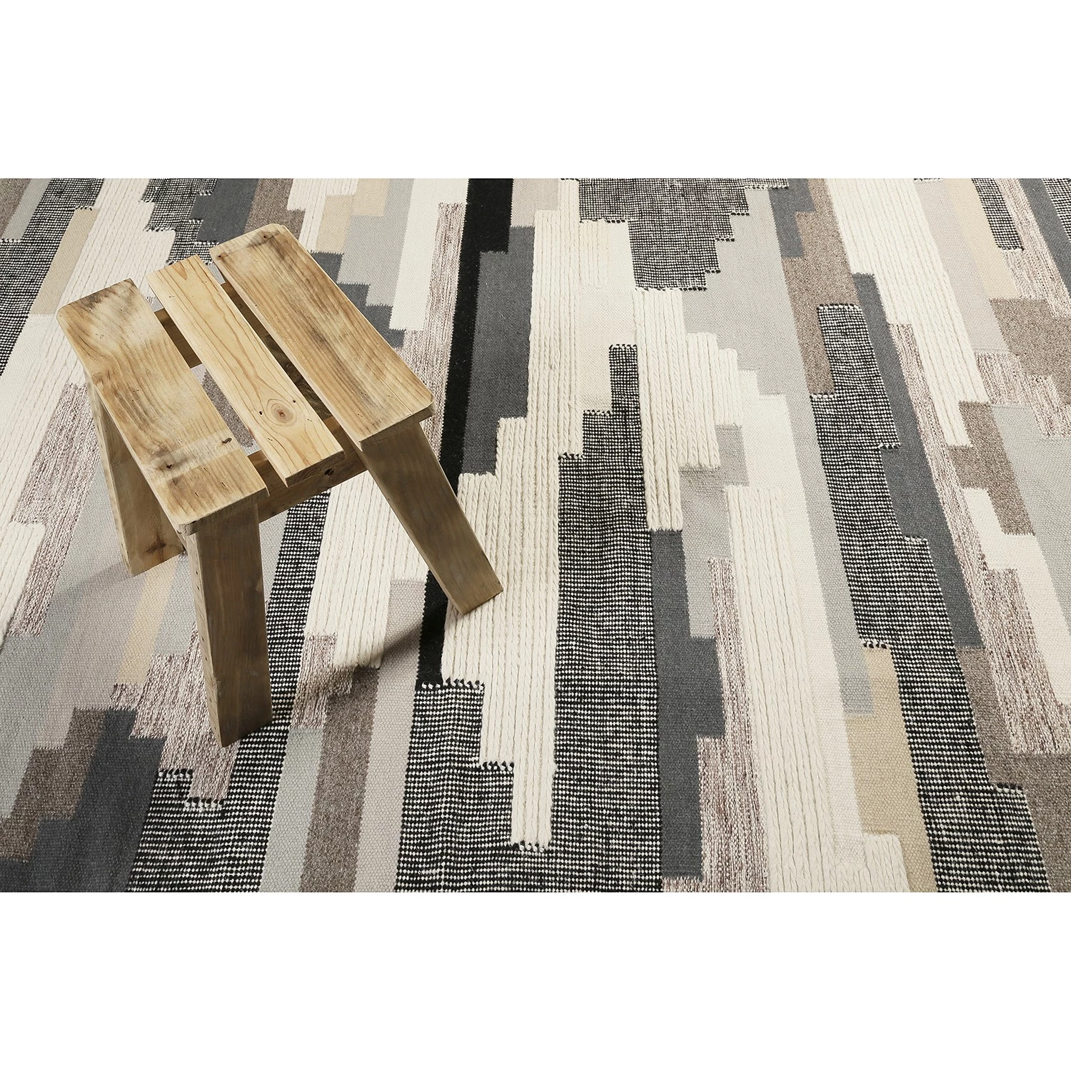 Esprit Home Tapis en laine Natham Kelim - Laine vierge - Gris - 130 x 190 cm 8 Esprit Home Tapis en laine Natham Kelim - Laine vierge - Gris - 130 x 190 cm – Image 6