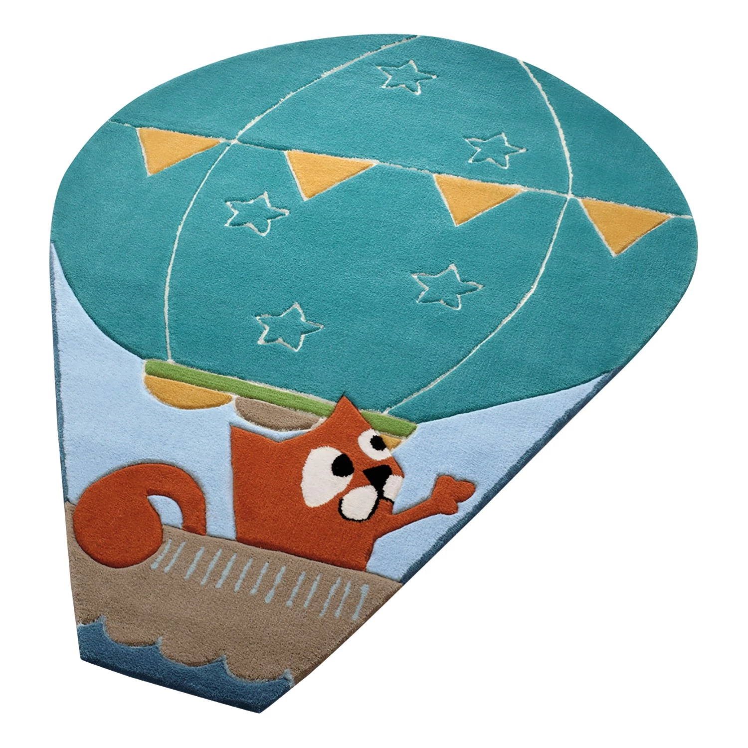 Esprit Home Tapis enfant Balloon - Fibres synthétiques - Bleu 5 Esprit Home Tapis enfant Balloon - Fibres synthétiques - Bleu – Image 3