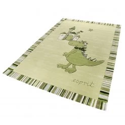 Esprit Home Tapis enfant Dragon & Castle - Fibres synthétiques - Vert - 170 x 240 cm -Tapis Soldes Boutique 1000240239 210329 08492100239 DETAILS P000000001000240239