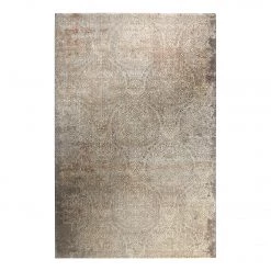 Wecon Home Tapis Baroque Vintage II - Fibres synthétiques - Argenté - 133 x 200 cm