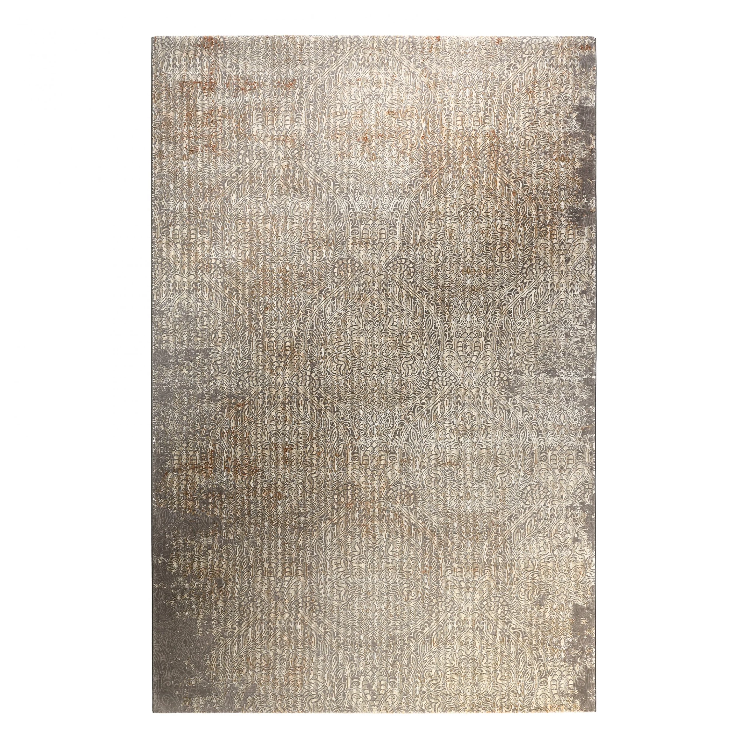 Wecon Home Tapis Baroque Vintage II - Fibres synthétiques - Argenté - 133 x 200 cm 3 Wecon Home Tapis Baroque Vintage II - Fibres synthétiques - Argenté - 133 x 200 cm