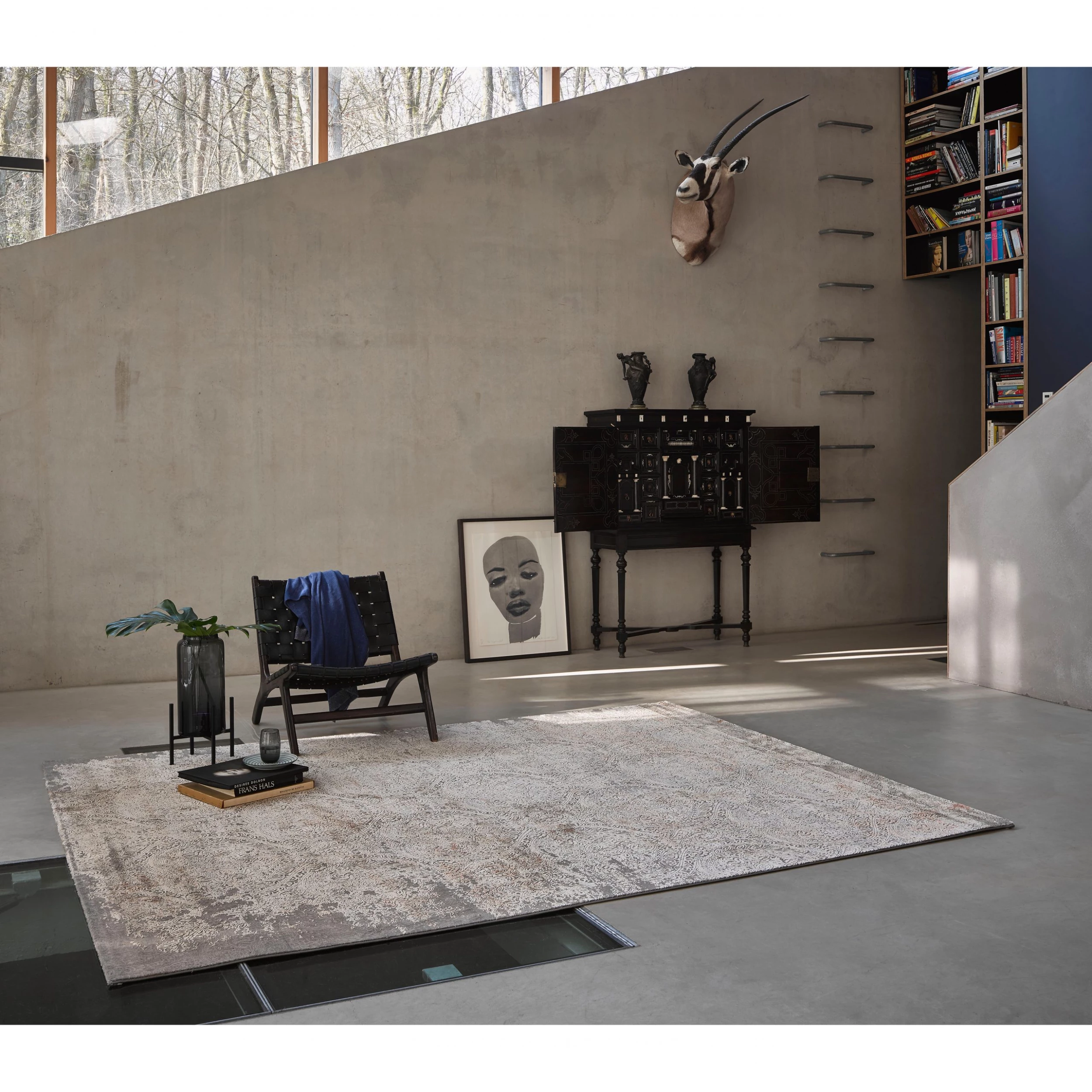 Wecon Home Tapis Baroque Vintage II - Fibres synthétiques - Argenté - 133 x 200 cm 5 Wecon Home Tapis Baroque Vintage II - Fibres synthétiques - Argenté - 133 x 200 cm – Image 3