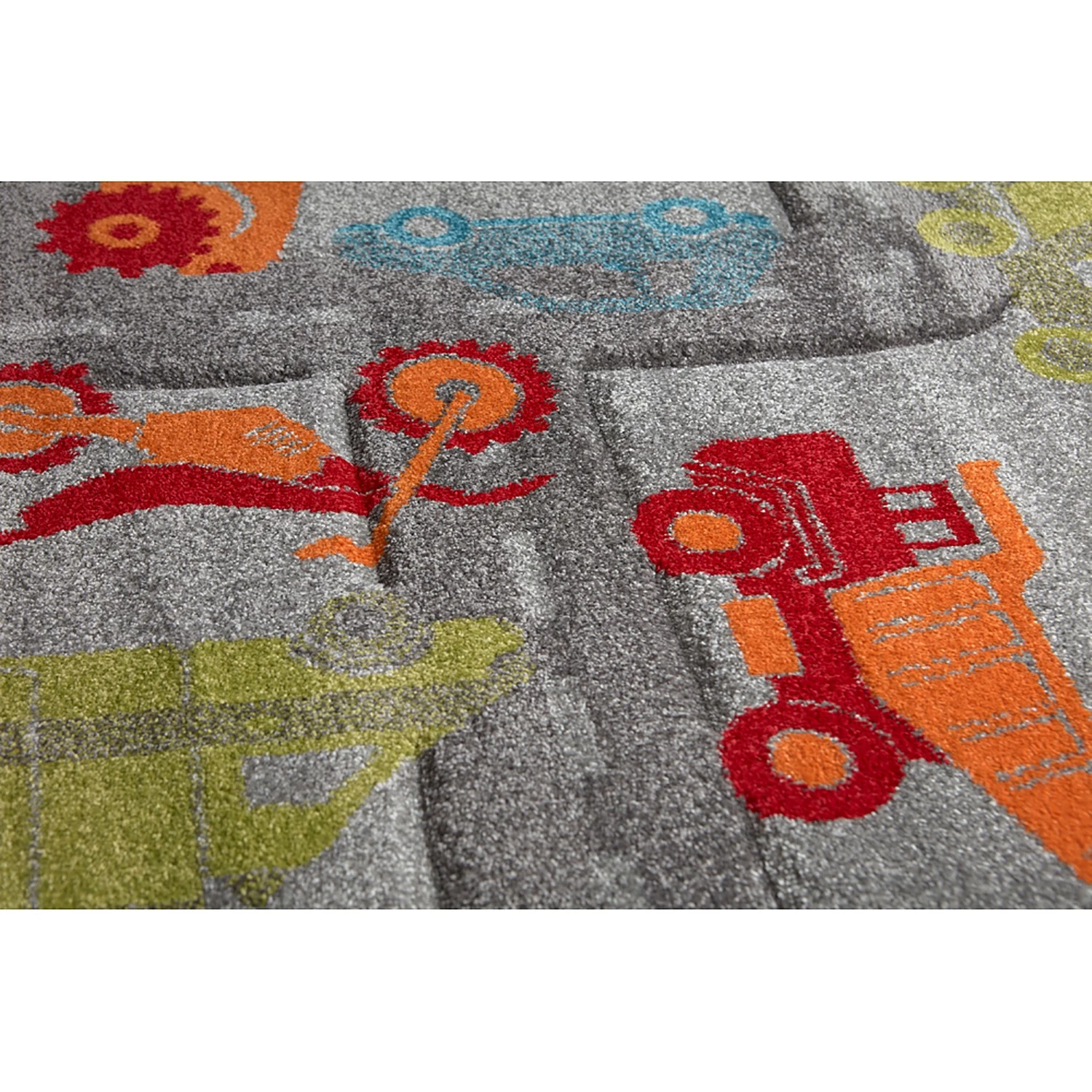 Sigikid Tapis enfant Traffic - Fibres synthétiques - Gris - 80 x 150 cm 5 Sigikid Tapis enfant Traffic - Fibres synthétiques - Gris - 80 x 150 cm – Image 3