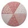 Sigikid Tapis enfant Round Canon - Fibres synthétiques - Rose