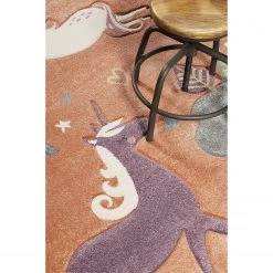 Esprit Home Tapis enfant Sunny Unicorn - Fibres synthétiques - Orange - 120 x 170 cm -Tapis Soldes Boutique 1000240585 210329 08523702556 DETAILS P000000001000240585