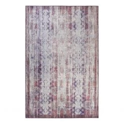 Wecon Home Tapis Embrace - Fibres synthétiques - Violet / Crème - 120 x 170 cm