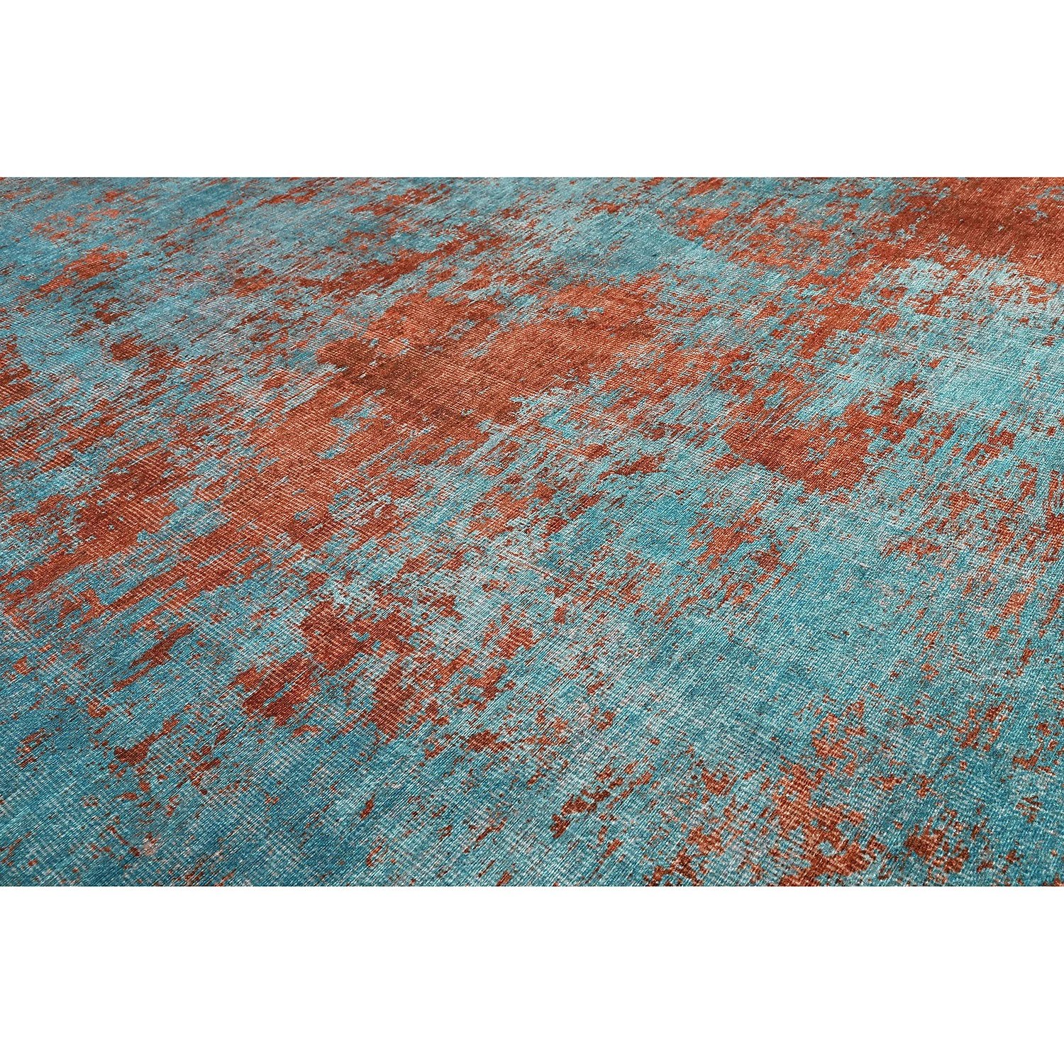 Wecon Home Tapis Hot Spring - Fibres synthétiques - Orange / Bleu-gris - 130 x 190 cm 7 Wecon Home Tapis Hot Spring - Fibres synthétiques - Orange / Bleu-gris - 130 x 190 cm – Image 5