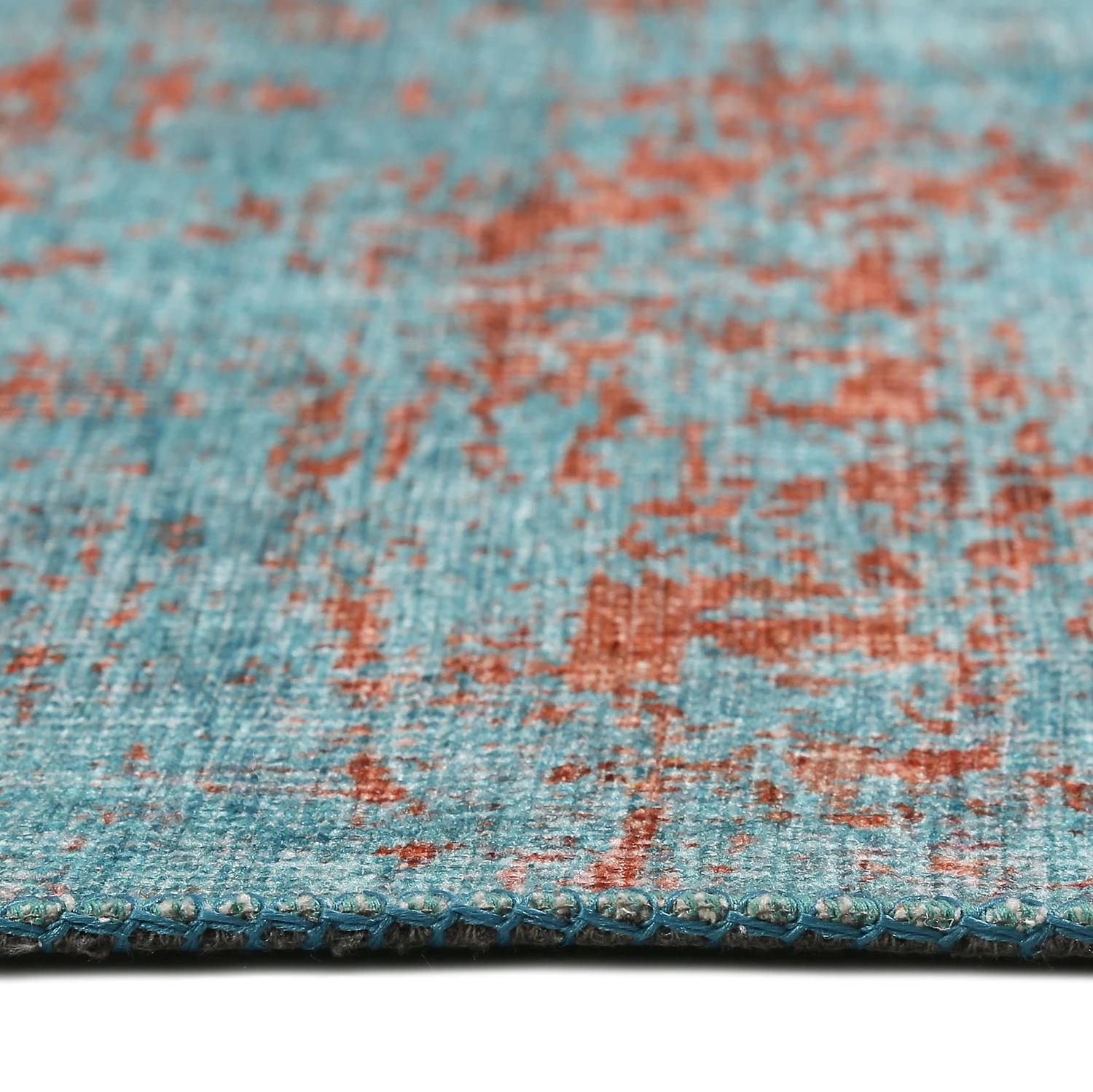 Wecon Home Tapis Hot Spring - Fibres synthétiques - Orange / Bleu-gris - 130 x 190 cm 8 Wecon Home Tapis Hot Spring - Fibres synthétiques - Orange / Bleu-gris - 130 x 190 cm – Image 6