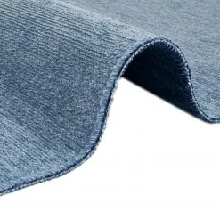 Hanse Home Tapis Duo - Coton / Chenille de polyester - Bleu clair / Bleu foncé - 200 x 290 cm -Tapis Soldes Boutique 1000243585 210218 09132000005 DETAILS P000000001000243585