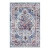 Nouristan Tapis Tabriz Dewana - Coton / Chenille de polyester - Bleu brillant - 160 x 230 cm -Tapis Soldes Boutique 1000243611 210218 09161400140 IMAGE P000000001000243611