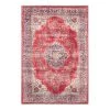 Nouristan Tapis Tabriz Mahan - Coton / Chenille de polyester - Rouge / Crème - 160 x 230 cm