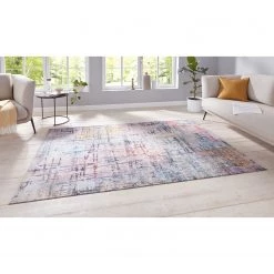 Nouristan Tapis Contemporary Pastel - Coton / Chenille de polyester - Pastel / Multicolore - 120 x 170 cm -Tapis Soldes Boutique 1000243654 210218 09213300404 MOOD DETAILS P000000001000243654 mood