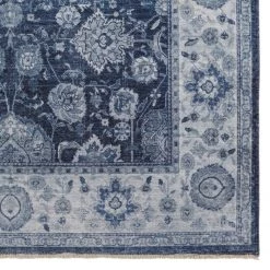 Nouristan Tapis Maschad Chora - Coton / Chenille de polyester - Bleu - 160 x 230 cm 11 Nouristan Tapis Maschad Chora - Coton / Chenille de polyester - Bleu - 160 x 230 cm -Tapis Soldes Boutique 1000243660 210218 09221700442 DETAILS P000000001000243660