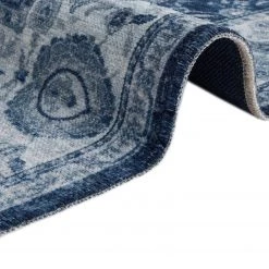 Nouristan Tapis Maschad Chora - Coton / Chenille de polyester - Bleu - 160 x 230 cm 12 Nouristan Tapis Maschad Chora - Coton / Chenille de polyester - Bleu - 160 x 230 cm -Tapis Soldes Boutique 1000243660 210218 09221800443 DETAILS P000000001000243660