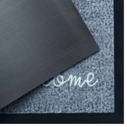 Top Square Paillasson Welcome I - Polyamide - Gris bleu -Tapis Soldes Boutique 1000243733 210218 09283200744 DETAILS P000000001000243733