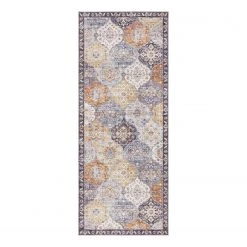 ELLE DECORATION Tapis de couloir Kashmir Ghom - Tissu - Miel
