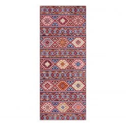ELLE DECORATION Tapis de couloir Anatolian - Tissu - Rouge Bordeaux
