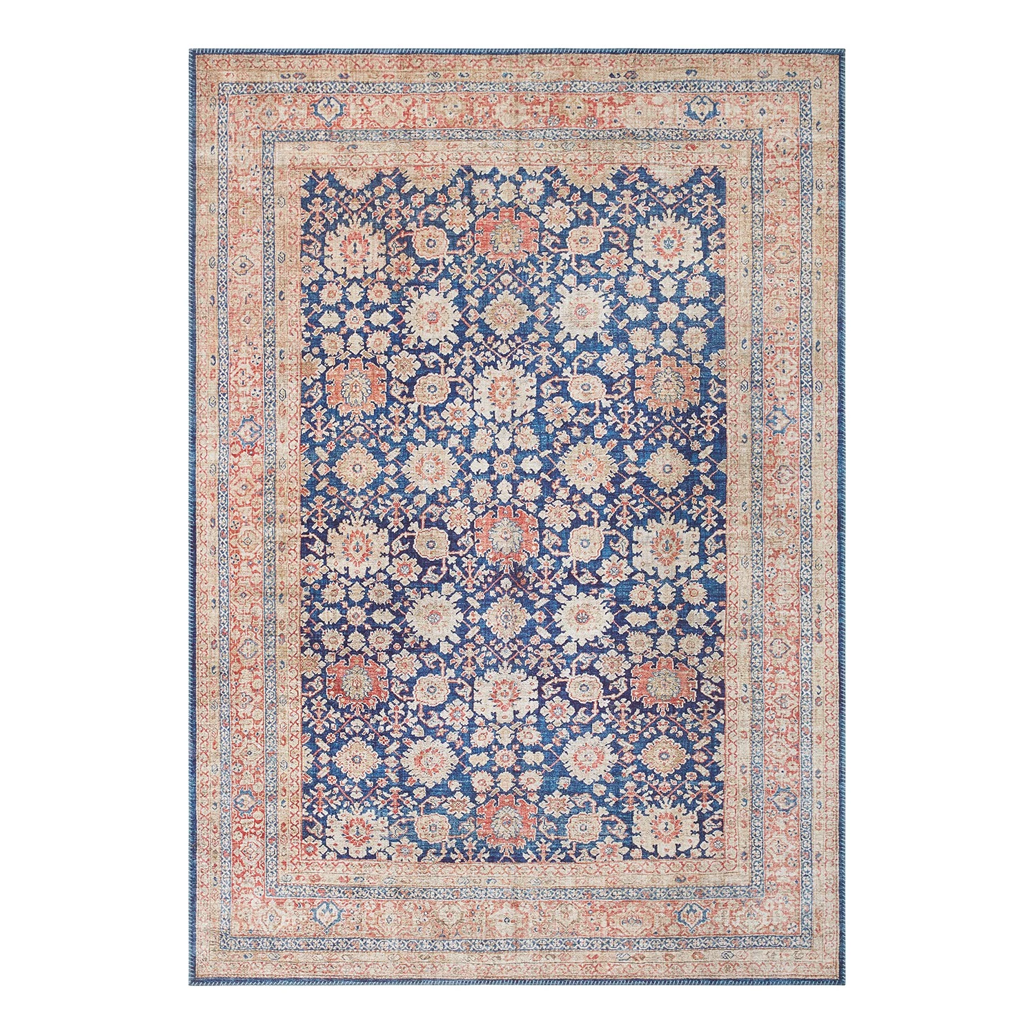 ELLE DECORATION Tapis Mahal II - Tissu - Bleu marine - 80 x 150 cm 3 ELLE DECORATION Tapis Mahal II - Tissu - Bleu marine - 80 x 150 cm