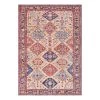ELLE DECORATION Tapis Afghan Kelim II - Tissu - Bordeaux - 160 x 230 cm