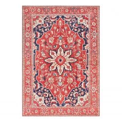 ELLE DECORATION Tapis TĂ€briz - Tissu - Rouge orient - 120 x 160 cm