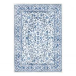ELLE DECORATION Tapis Keshan Maschad - Tissu - Bleu clair - 200 x 290 cm