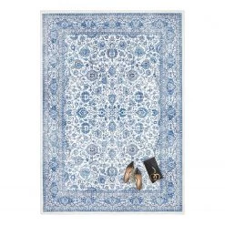 ELLE DECORATION Tapis Keshan Maschad - Tissu - Bleu clair - 200 x 290 cm 11 ELLE DECORATION Tapis Keshan Maschad - Tissu - Bleu clair - 200 x 290 cm -Tapis Soldes Boutique 1000244061 210226 13453200312 DETAILS P000000001000244061