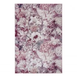 Mint Rugs Tapis Flower Symphony - Polypropylène - Crème / Rose vieilli - 80 x 150 cm