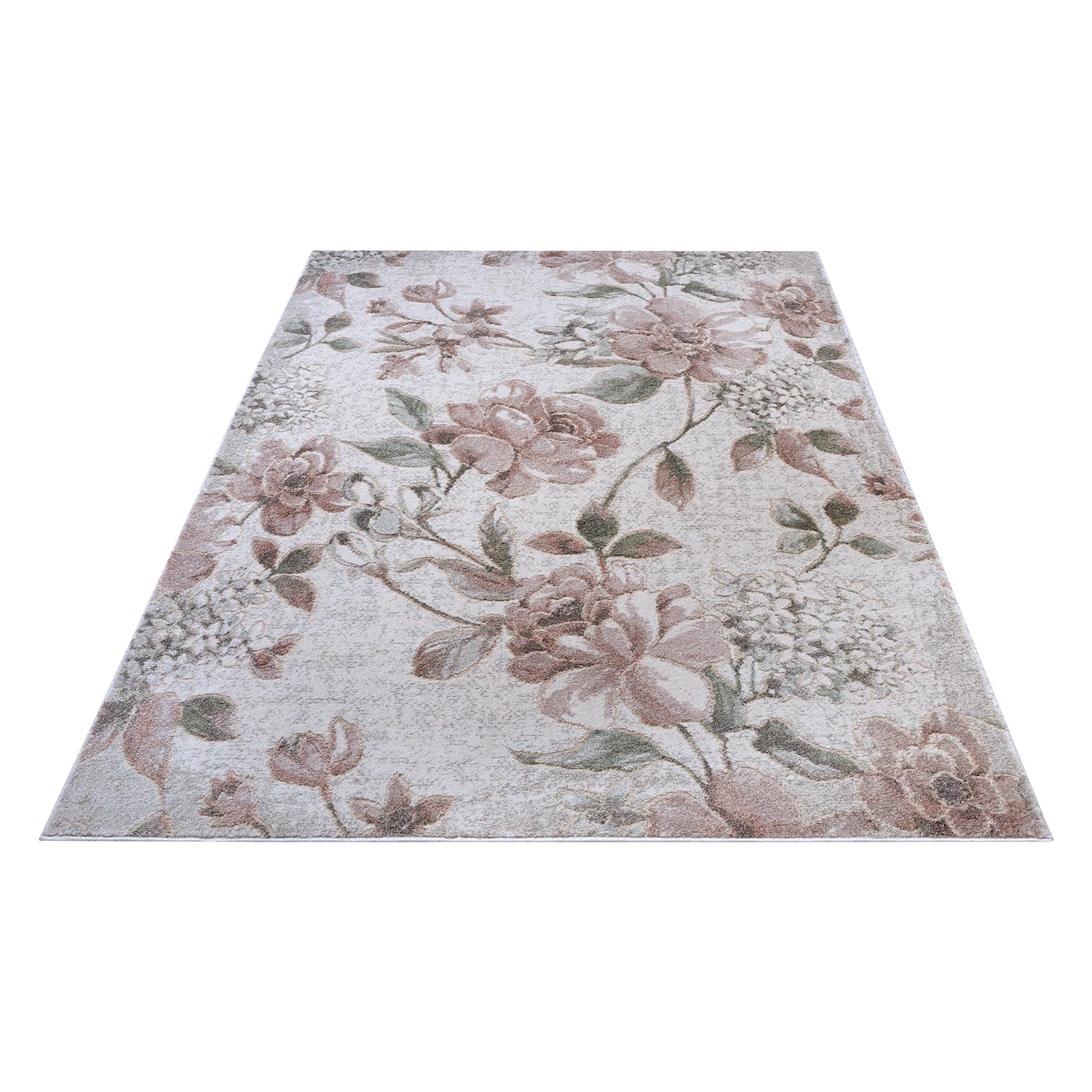 Nouristan Tapis Aubusson Jardin - Polyester, polypropylène - Crème / Rose vieilli - 80 x 150 cm 4 Nouristan Tapis Aubusson Jardin - Polyester, polypropylène - Crème / Rose vieilli - 80 x 150 cm – Image 2