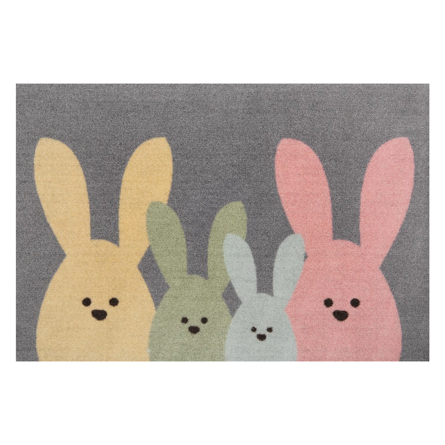 Hanse Home Paillasson Bunny Family - Polyamide - Multicolore 3 Hanse Home Paillasson Bunny Family - Polyamide - Multicolore