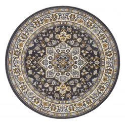 Nouristan Tapis Parun Täbriz II - Polypropylène - Anthracite