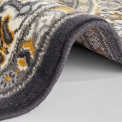 Nouristan Tapis Parun Täbriz II - Polypropylène - Anthracite -Tapis Soldes Boutique 1000245024 210226 13375600039 DETAILS P000000001000245024