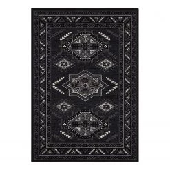 Nouristan Tapis Saricha Belutsch - Polypropylène - Noir - 200 x 290 cm