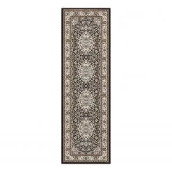 Nouristan Tapis de couloir Skazar Isfahan - Polypropylène - Marron