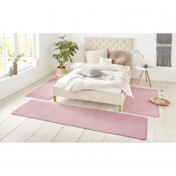 Hanse Home Descentes de lit Nasty (3 éléments) - Polypropylène - Rose clair -Tapis Soldes Boutique 1000245078 210226 13380400200 MOOD DETAILS P000000001000245078 mood