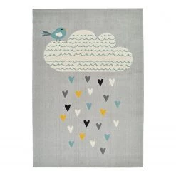 Zala Living Tapis enfant Lovely Rainfall - Polypropylène - Gris