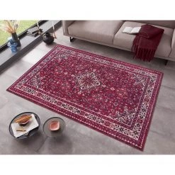 Nouristan Tapis Azad Täbriz - Polyester - Rouge oriental - 120 x 160 cm -Tapis Soldes Boutique 1000246293 210217 10014300018 MOOD DETAILS P000000001000246293 mood