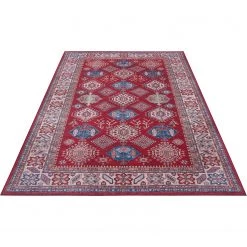 Nouristan Tapis Bedri Kazak - Polyester - Rouge / Multicolore - 120 x 160 cm 8 Nouristan Tapis Bedri Kazak - Polyester - Rouge / Multicolore - 120 x 160 cm -Tapis Soldes Boutique 1000246300 210217 10023700044 DETAILS P000000001000246300