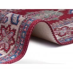 Nouristan Tapis Bedri Kazak - Polyester - Rouge / Multicolore - 120 x 160 cm 9 Nouristan Tapis Bedri Kazak - Polyester - Rouge / Multicolore - 120 x 160 cm -Tapis Soldes Boutique 1000246300 210217 10023900045 DETAILS P000000001000246300