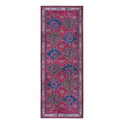 Nouristan Tapis de couloir Tuan Belutsch - Polyester - Bordeaux