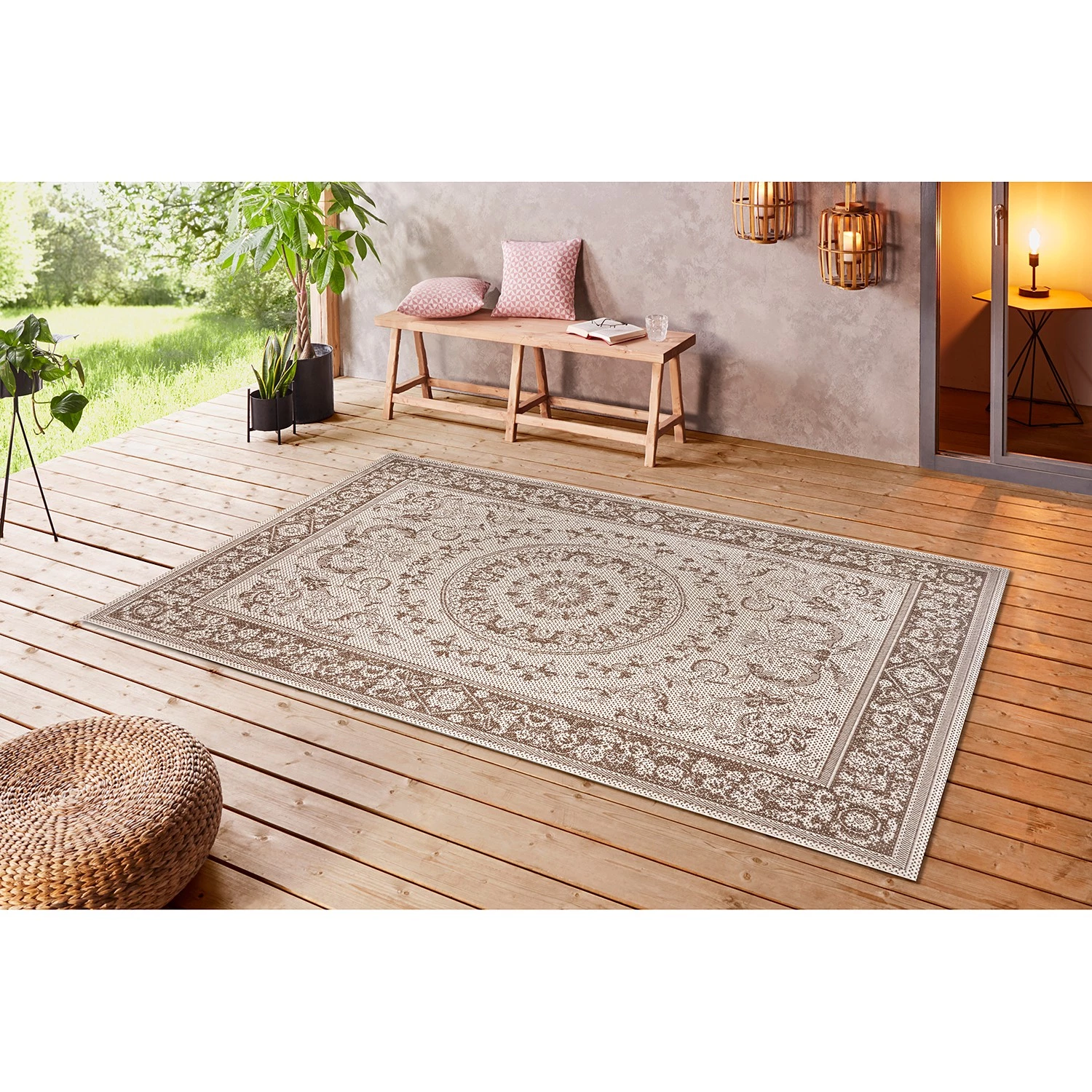Top Square Tapis Tanji - Polypropylène - Marron clair - 160 x 230 cm 4 Top Square Tapis Tanji - Polypropylène - Marron clair - 160 x 230 cm – Image 2