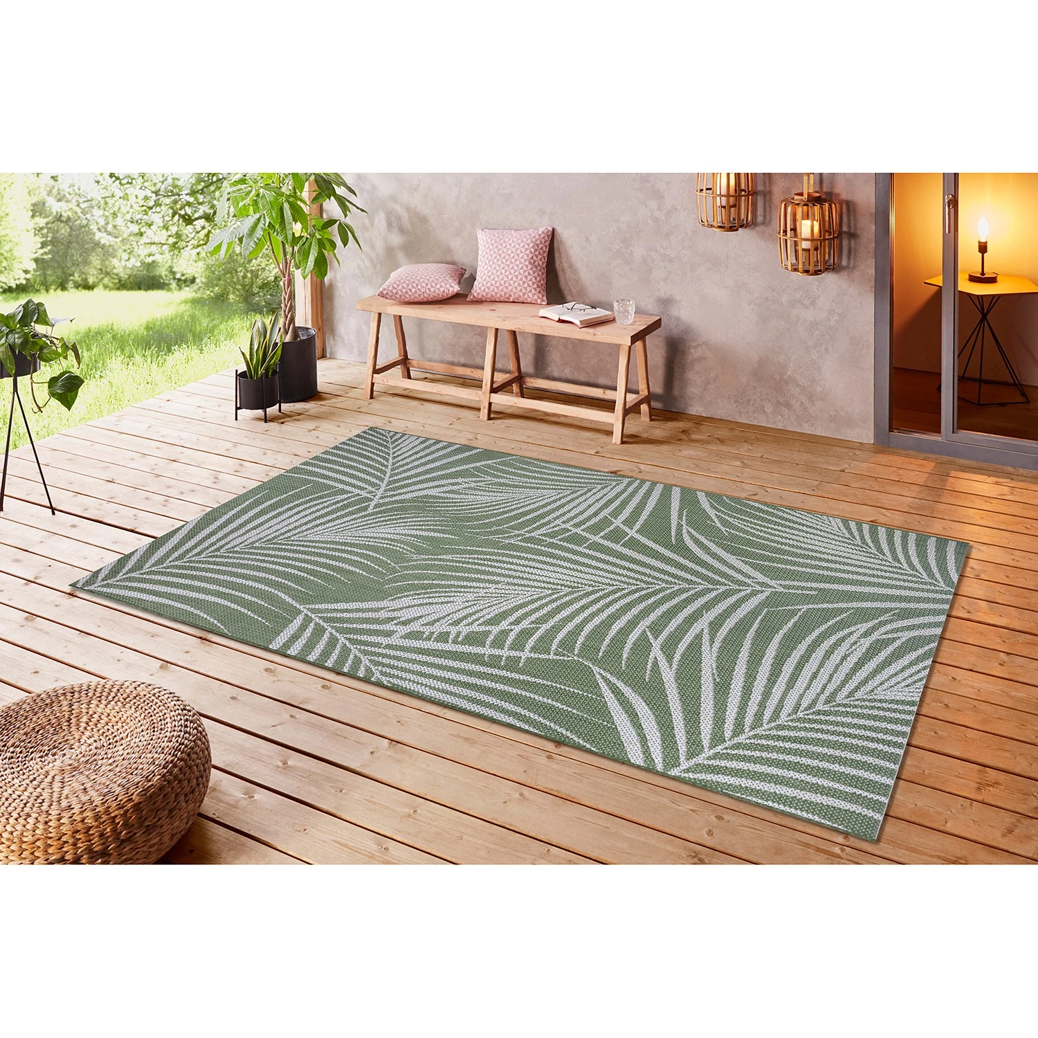 Top Square Tapis La Salle - Polypropylène - Vert / Beige - 80 x 150 cm 4 Top Square Tapis La Salle - Polypropylène - Vert / Beige - 80 x 150 cm – Image 2