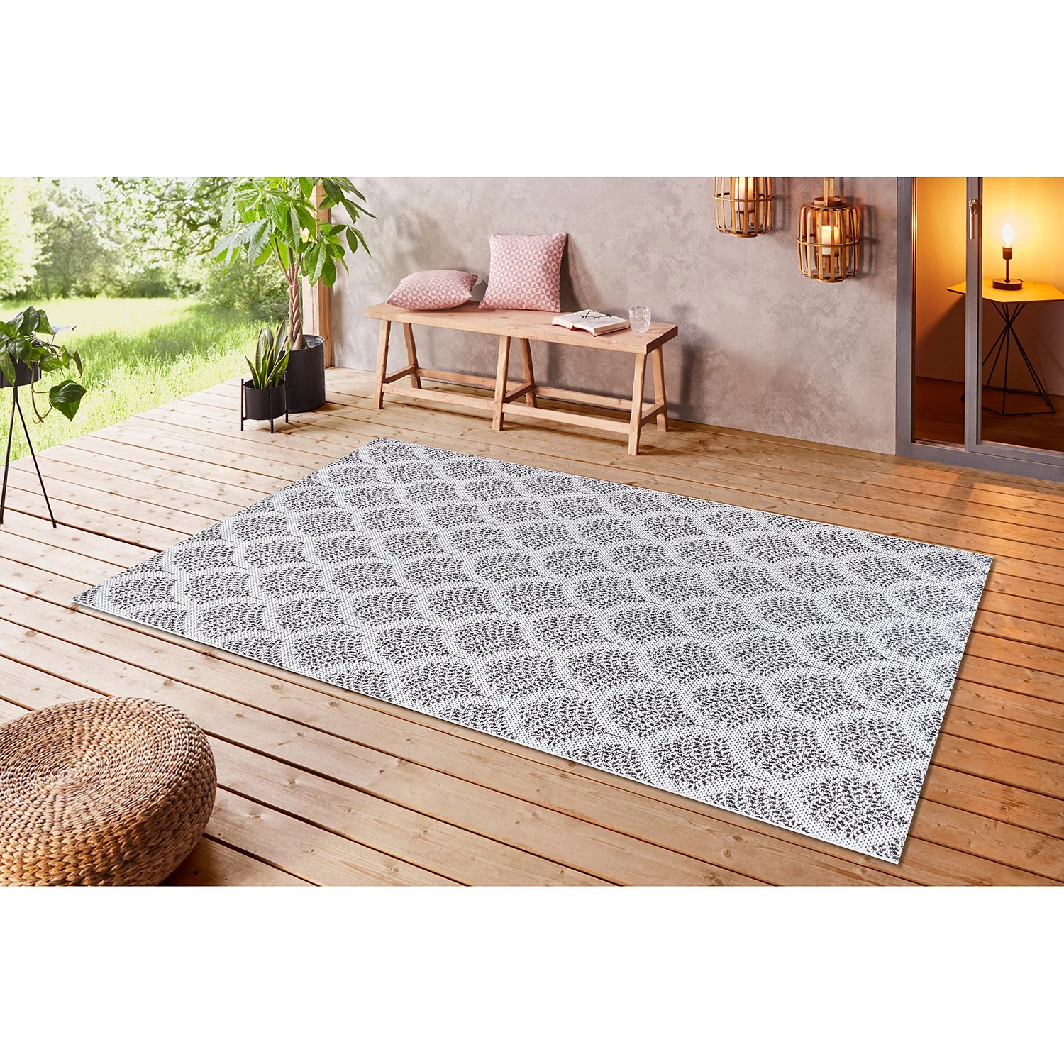 Top Square Tapis Lascelle - Polypropylène - Noir - 80 x 150 cm 4 Top Square Tapis Lascelle - Polypropylène - Noir - 80 x 150 cm – Image 2