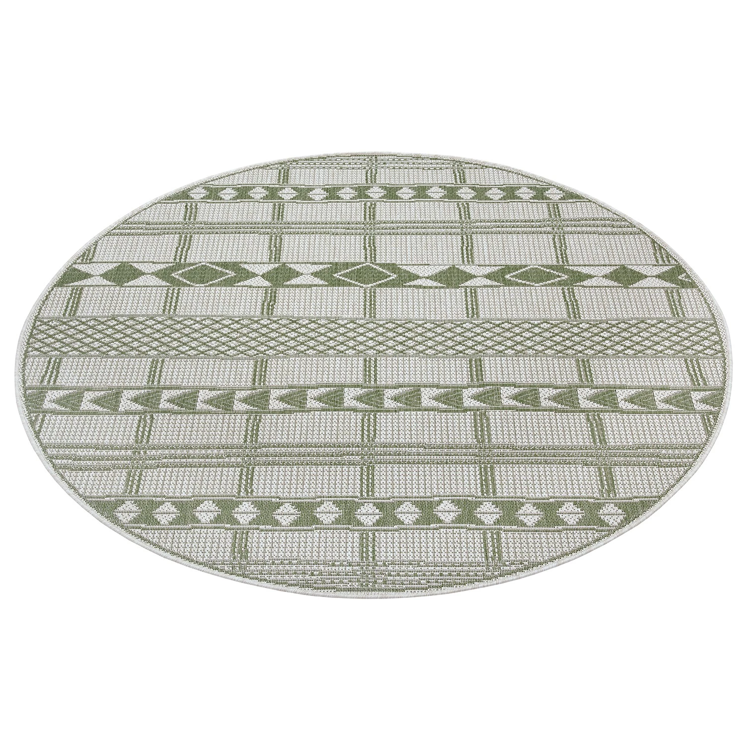 Top Square Tapis Irvillac II - Polypropylène - Vert - Diamètre : 160 cm 5 Top Square Tapis Irvillac II - Polypropylène - Vert - Diamètre : 160 cm – Image 3