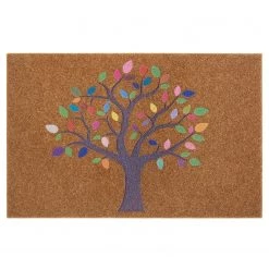 Top Square Paillasson Blyes II - Polyéthylène - Marron / Multicolore