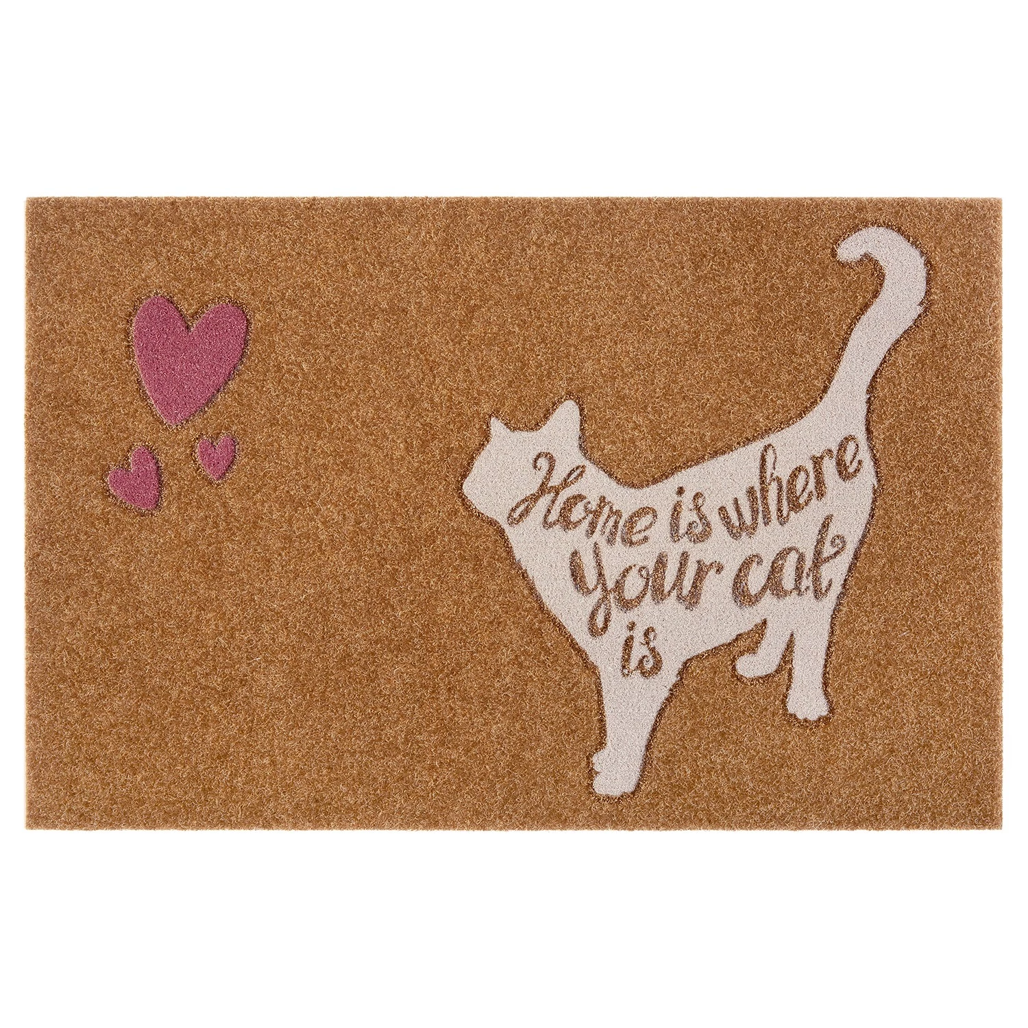 Top Square Paillasson Chaussy - Polyéthylène - Marron / Rose / Crème 3 Top Square Paillasson Chaussy - Polyéthylène - Marron / Rose / Crème