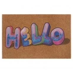 Top Square Paillasson Belley - Polyéthylène - Marron / Multicolore